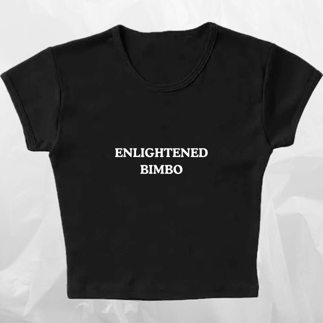 ENLIGHTENED BIMBO baby tee