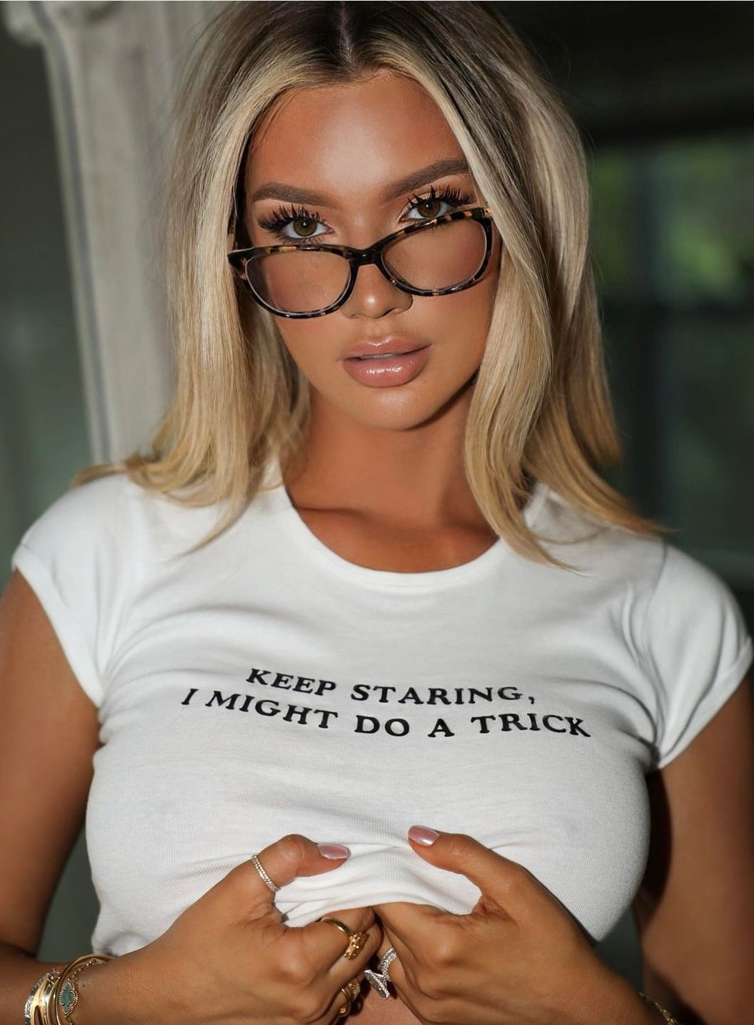 KEEP STARING, I MIGHT DO A TRICK